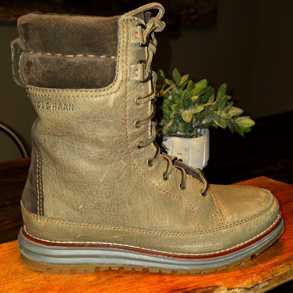 Cole Haan Lockridge Lace Up Boots worn once